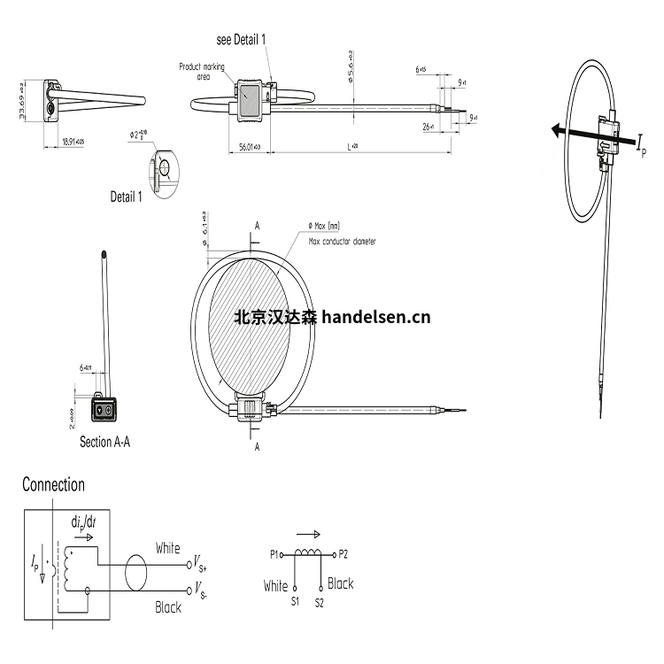 Janitza羅氏線圈和電流互感器Rogowski尺寸