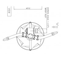 布隆迪bolondi特殊版本清潔消毒旋轉噴嘴TA0800 RW610A