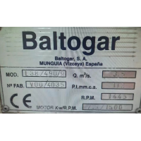 Baltogar離心風機L38/490/9用于輔助鍋爐/化學工藝干燥